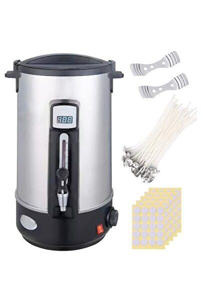 OEM Topitor electric de ceară, 10,8 L, funcție de încălzire a duzei, argintiu/negru