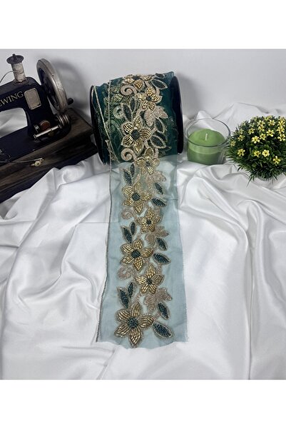 jasmina store nakışlı boncuk işlemeli dantel şerit