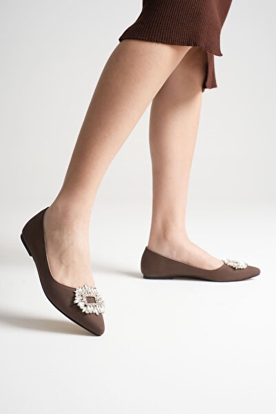 MARCHEO Arden Women's Mink Suede Ballerina Shoes