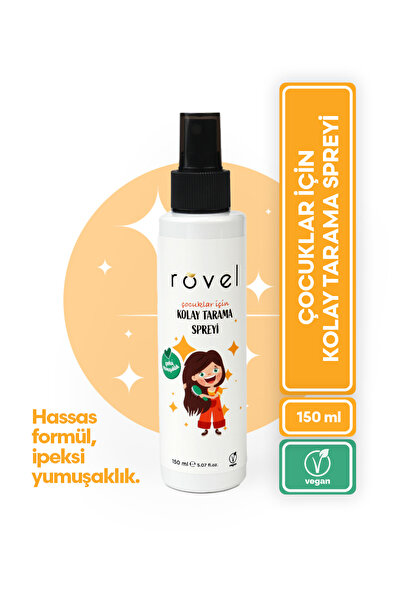 Rovel Kolay Saç Tarama Spreyi - Çocuklar İçin Özel Formül 150ml
