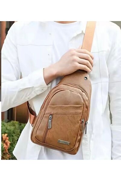 Zen Store BLACK Crossbody Sling Bag with Earphone Hole for Men & Women - Chest Daypack for Hiking Camping