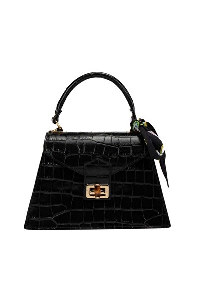 Posete Fagaras Noemi Leather Purse - Black, Casual Bag Made of Genuine Leather, Handbag, Bags