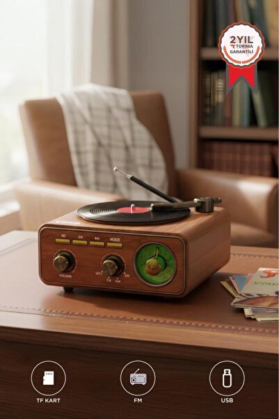 Torima Bluetooth Hoparlör Plak Görünümlü Nostaljik Kablosuz Wireless Speaker ...