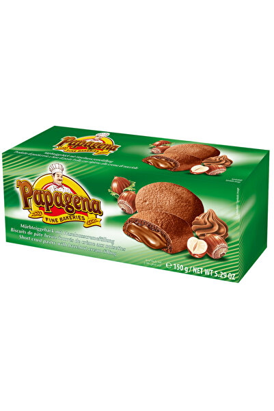 Papagena Biscuiți cu cremă de alune și ciocolată 150g