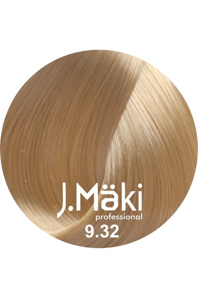 J.Mäki professional Vopsea de păr cu conținut scăzut de amoniac 9.32 blond bej deschis 60 ml