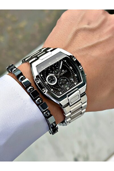 Bentini Functional Men's Watch with Rectangular Design