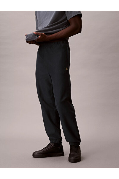 Calvin Klein Men's Regular Fit Elastic Waist and Cuffs Cotton Navy Blue Sweatpants Lv04Rc279G-Qq5
