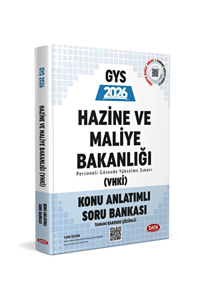 Data Yayınları Hazine ve Maliye Bakanlığı (VHKİ) 2026 GYS Konu Anlatımlı Soru...