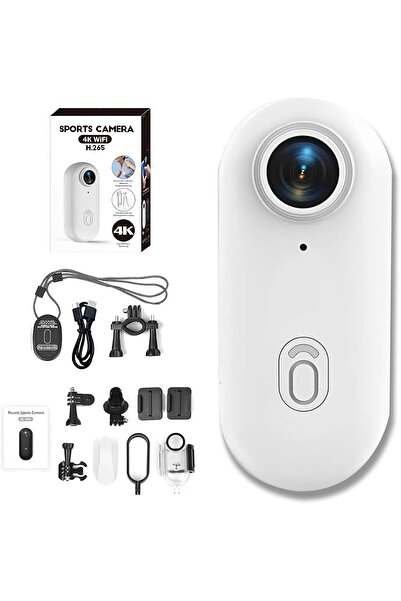Generic 4K Thumb Action Camera, GoSnap Wearable Mini Action Camera (White-1080P)