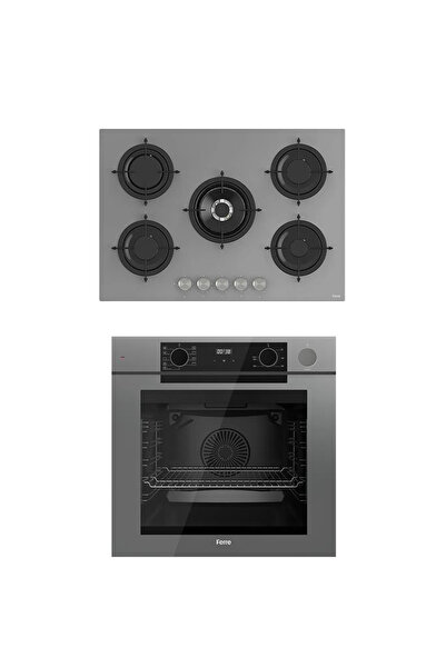 Ferre STEAM PLUS 75 SERİSİ 2Lİ CAM ANKASTRE SET (QEP64CPR-RS038)