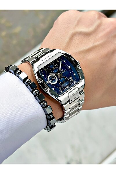 Bentini Functional Men's Watch with Rectangular Design