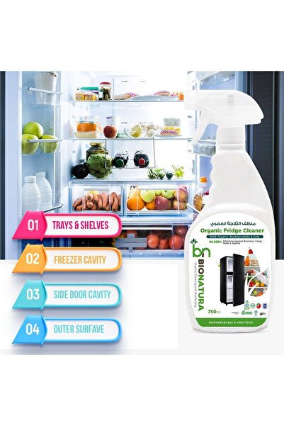 Bionatura Organic Fridge Cleaner (Non-Toxic, Biodegradable) - Safe for All Fridges