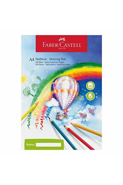 Faber Castell A4 drawing pad, 100 sheets, 80g/m²