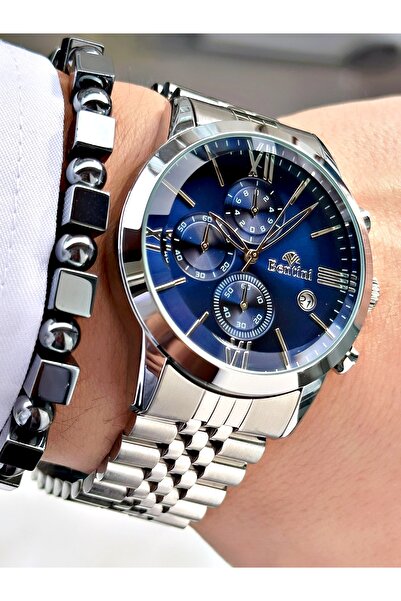 Bentini Men's Wrist Watch – Functional, Steel Band, Waterproof, 2-Year Warranty