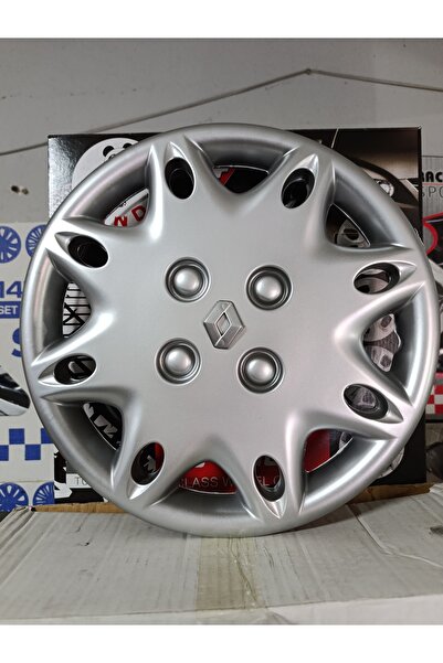 Universal 13 inç Renault clio Symbol r19 europa Jant Kapağı Seti4lü krom logo...