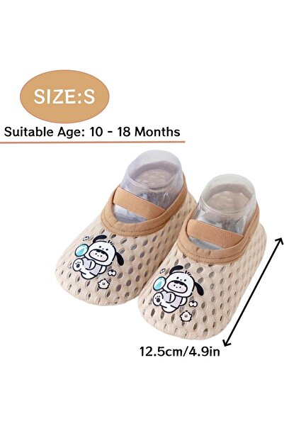 Generic UNITRIP Baby Anti-Slip Sock Shoes, Breathable Mesh, Adjustable Strap, Spring/Summer
