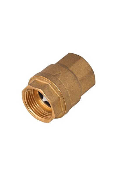 Candan Yaylı Dik Çekvalf Pirinç 1/2'' Sarı