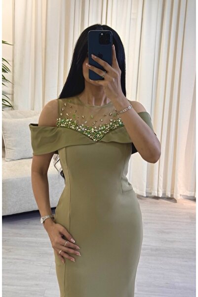 SELSAL soft embroidered evening dress