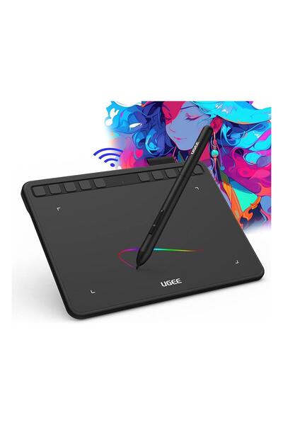 UGEE S640W Kablosuz Grafik Çizim Tableti, 10 Kısayol Tuşlu, 6.5x4 Inc