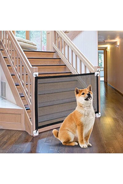 Generic Alybrol Foldable Portable Pet Mesh Gate for Doors & Stairs, 29.52×43.3 in