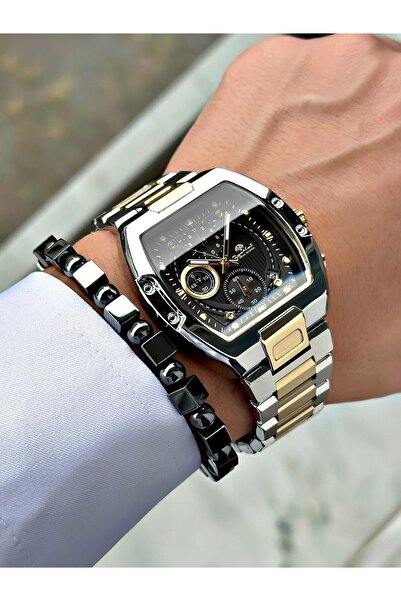 Bentini Functional Men's Watch with Rectangular Design