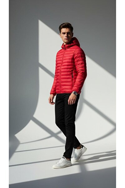 Plus Scorpion Quilted men's jacket in navy blue.