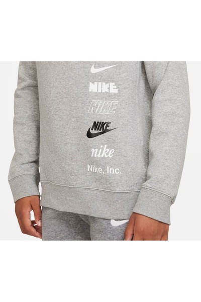 Nike Sportswear Pullover Children's Gray Sweatshirt