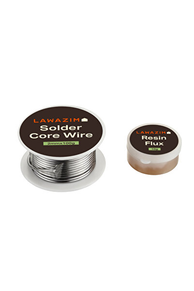 Lawazim Solder Core Wire 2mm 100g - Rosin Flux Solder Wire for Plumbing Electrical