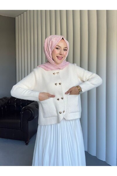 Thebomb Merve Pocketed Knitwear Jacket