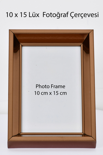 Çerçevecim Bakır Renkli Lüx 10 cm x15 cm Fotoğraf Çerçevesi