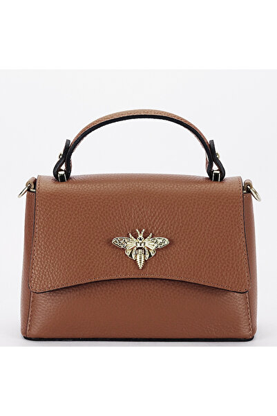 SOFILINE Μικρή τσάντα καμήλας από γνήσιο δέρμα 1523 120