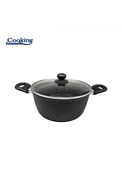 Heinner Forged Aluminum Semi-Pot 24X10 Cm, 3.8L, Onix, Cooking By