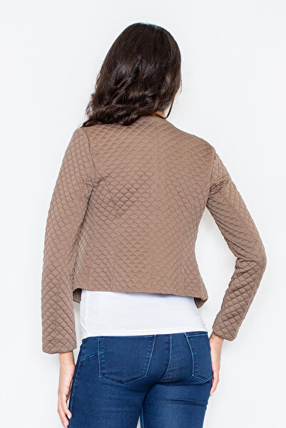 Figl Beige short jacket without buttons - short jacket M218 size XL