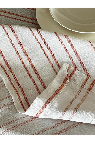 Lucien Home Striped Gardenia Tablecloth