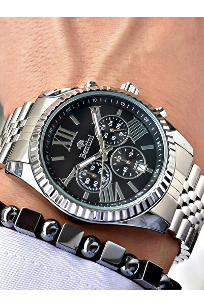 Bentini Men's Wrist Watch – Functional, Steel Band, Waterproof, 2-Year Warranty
