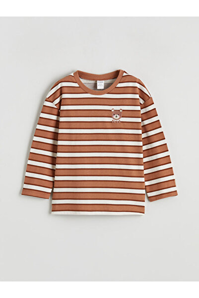 LC Waikiki Crew Neck Striped Girl's T-Shirt