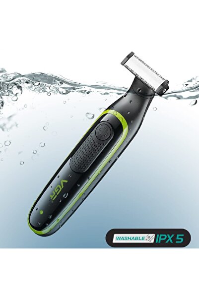 VGR Waterproof Hair Trimmer Body Shaving Machine Face Razor Rechargeable Beard Trimmer V-017