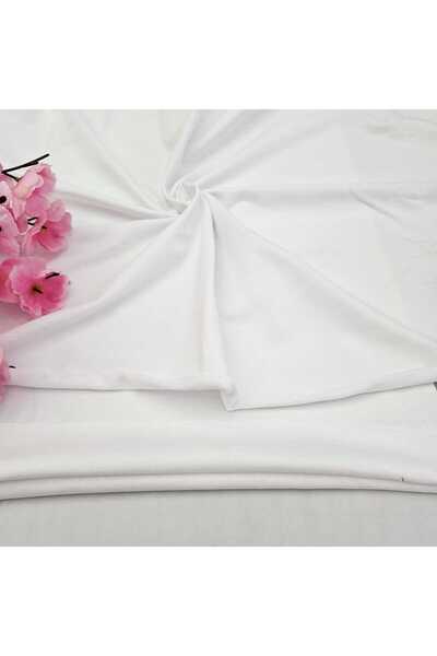 Kaf Kumaş Beyaz Eşofman Takımı Dikimi için Hazır Set: 250x180 cm İki İplik + 100x70 cm Ribana Kumaş