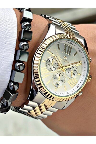 Bentini Men's Wrist Watch – Functional, Steel Band, Waterproof, 2-Year Warranty