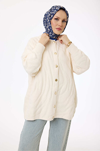 My City 44034 - Stylish Comfortable Buttoned Soft Women's Knitwear Long Cardigan