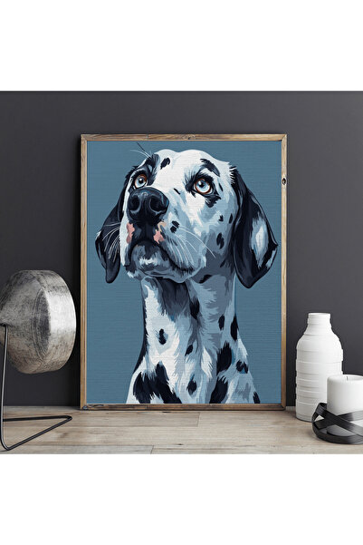 Pictorul Fericit Dot dalmațianul - Pictură pe numere