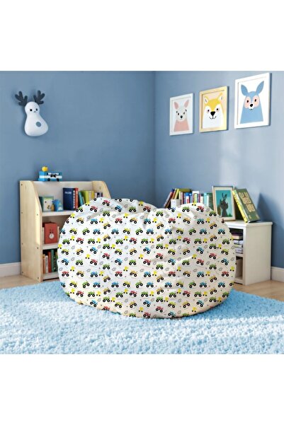 Danube Home Car Washable Bean Bag Chair with Zipper Closure - 50x80 cm, Multi Color, 1-Seater Furniture