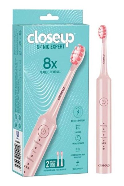 Closeup Sonic Expert Electric Toothbrush (Rose Gold Accent)