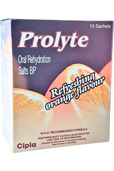 Cipla Prolyte ORS 21g Orange Sachet 10's