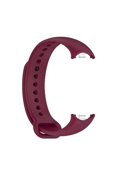 PHN MAG Silicone Strap with Metal Pin – Compatible with Xiaomi Mi Band 8/9/10, Redwine