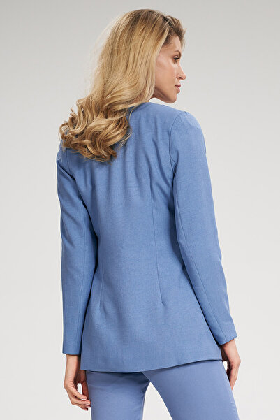 Figl Sacou albastru de damă cu doi nasturi - M694 mărimea L
