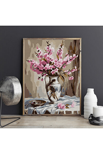 Pictorul Fericit Floare de cireș - Pictura pe numere