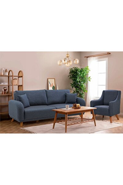 Vivense HERA SANDIKLI YATAKLI KOLTUK TAKIMI, LACİVERT