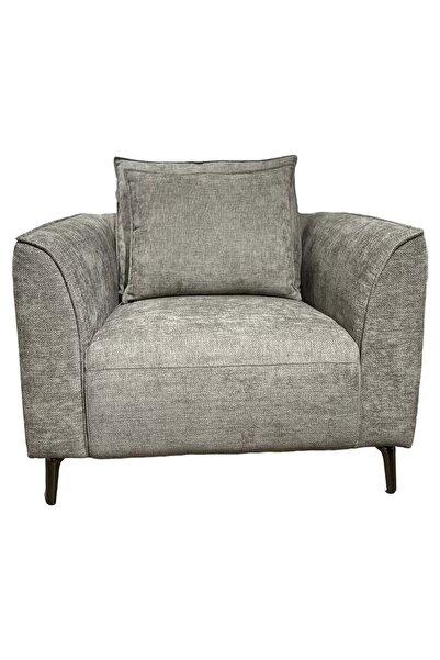 Danube Home Jamir 1 Seater Fabric Sofa - Light Brown, Modern Design, Durable Wood & Metal Frame, 2 Year Warranty