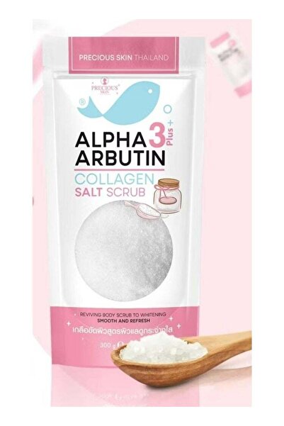 PRECIOUS SKIN Alpha Arbutin 3 Plus Collagen Salt Scrub 300g
